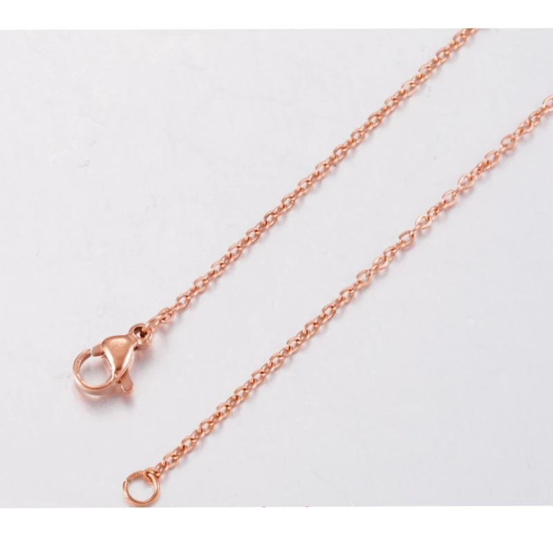 20pcs lot Gold rose gold Color Link Cable Chain Necklaces Minimalist Statement Elegant Chokers For Women Jewelry 2022 Hot